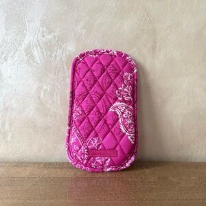 Vera Bradley Double Eyeglasses Case in Pink Paisley